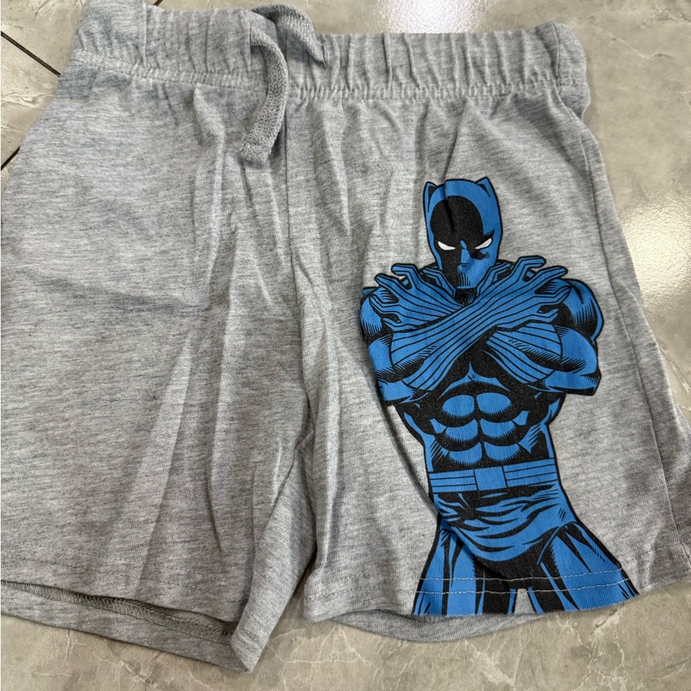 H&M Gray Black Panther Shorts